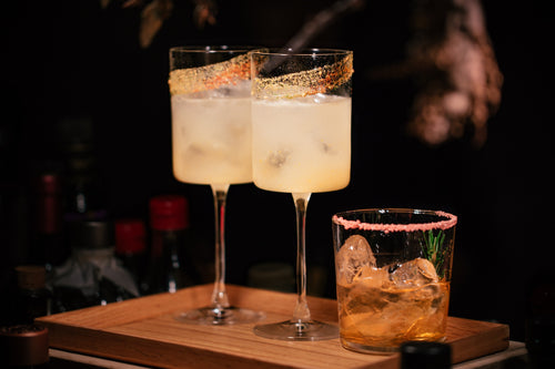 Apple Pie Cocktail: liquid apple pie with a cinnamon rim