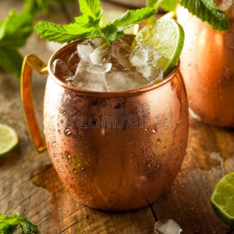 Dutch Mule: a Moscow Mule twist with lemon ginger coconut