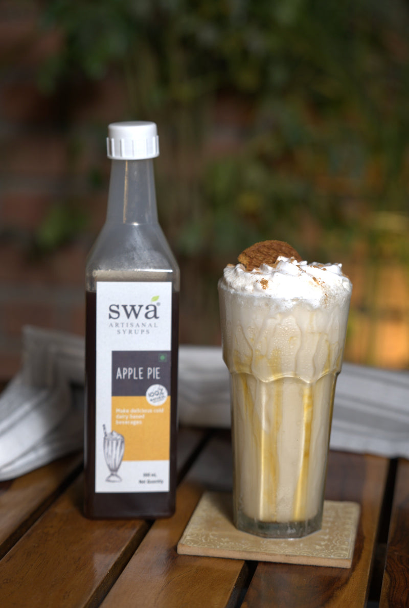 Apple Pie Cream Milkshake Recipe | Apple Syrup for Cafes | Swa Artisanal Syrups