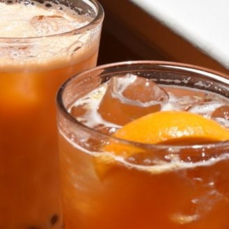 Sparkling Peach Tea Mocktail Recipe