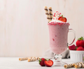 Strawberry Cocoa Vanilla Shake: A Healthy Syrup Recipe for Cafe Menus