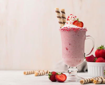 Strawberry Cocoa Vanilla Shake: A Healthy Syrup Recipe for Cafe Menus