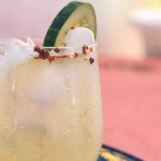 Lychee Love Mocktail: lychee, tender coconut and kaffir lime