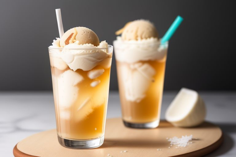 Coconut Ice Cream Float Recipe | Coconut Syrup for Cafe Floats | Swa Artisanal Syrups