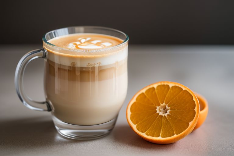 Orange Latte: A Citrus Orange Juice Syrup Recipe for Cafe Menus