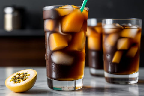 Mango Passionfruit Cold Brew: a tropical iced coffee