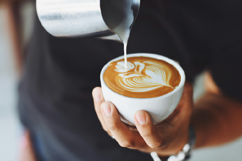Caramel Almond Praline Cappuccino: a dessert in a cup